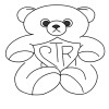 Teddy Bear with CTR Sheild Clipart