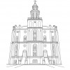 St George Temple Clipart