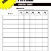 Sunbeam Prayer Chart Sunbeam Prayer Chart