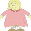 Girl in a pink dress