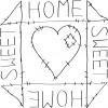 Home Sweet Home Patch - Craft & Stitching Clipart