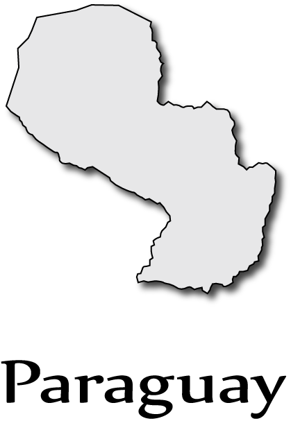 geographical map of paraguay. the following outline map,